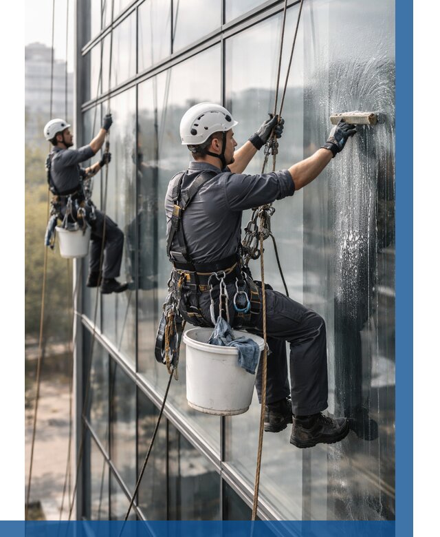 Мойка сплошного остекления в Чите, заказать от 311 р.| ВЫСОТНИК-Чта