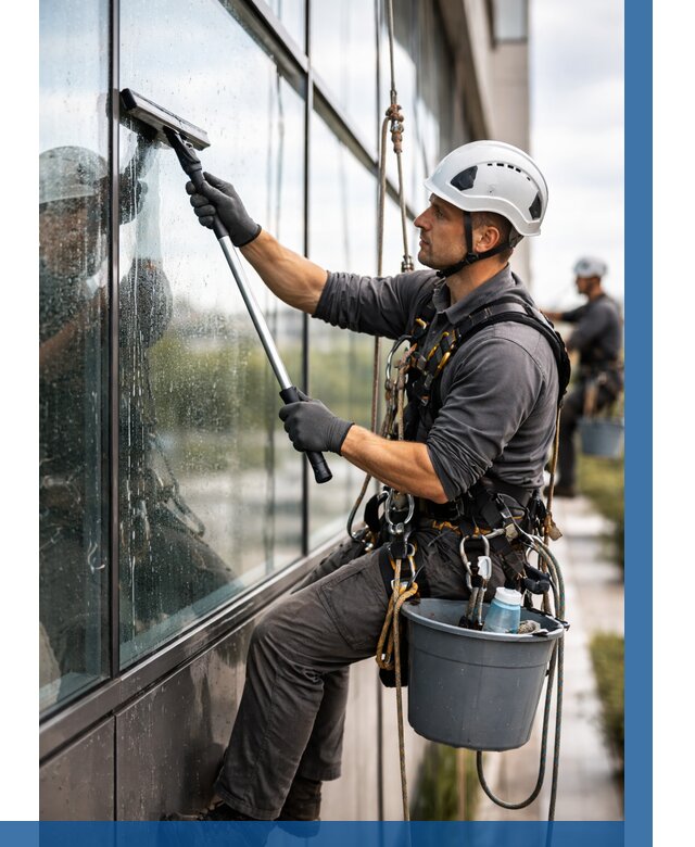 Мойка стеклянных фасадов в Чите от 207 р. | ВЫСОТНИК-Чта