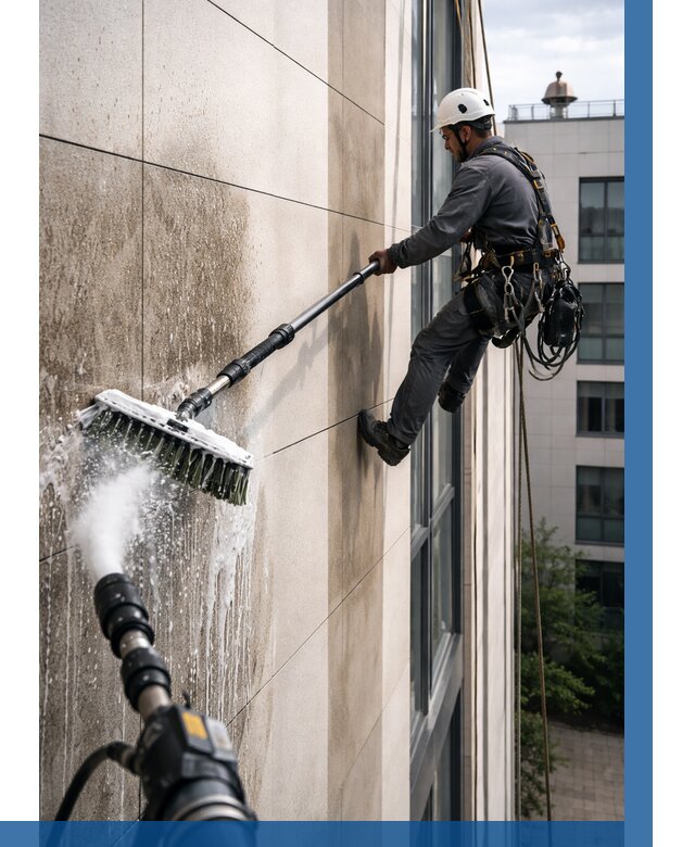 Мойка фасада из керамогранита в Чите от 311 р. | ВЫСОТНИК-Чта