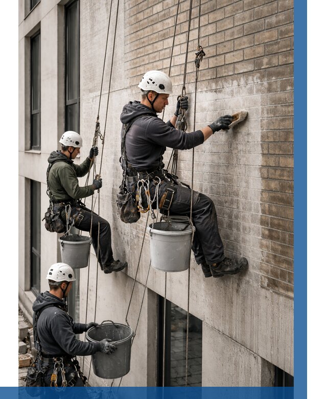 Удаление высолов с фасада в Чите от 259 р. | ВЫСОТНИК-Чта