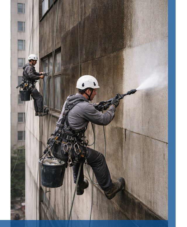 Очистка фасада от копоти в Чите от 259 р. | ВЫСОТНИК-Чта