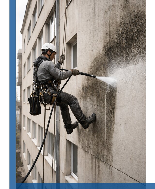 Профессиональная очистка фасадов от плесени в Чите