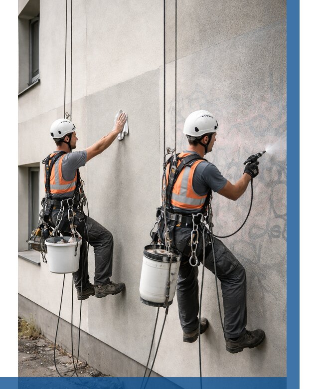 Антиграффити покрытие фасада в Чите от 621 р. | ВЫСОТНИК-Чта