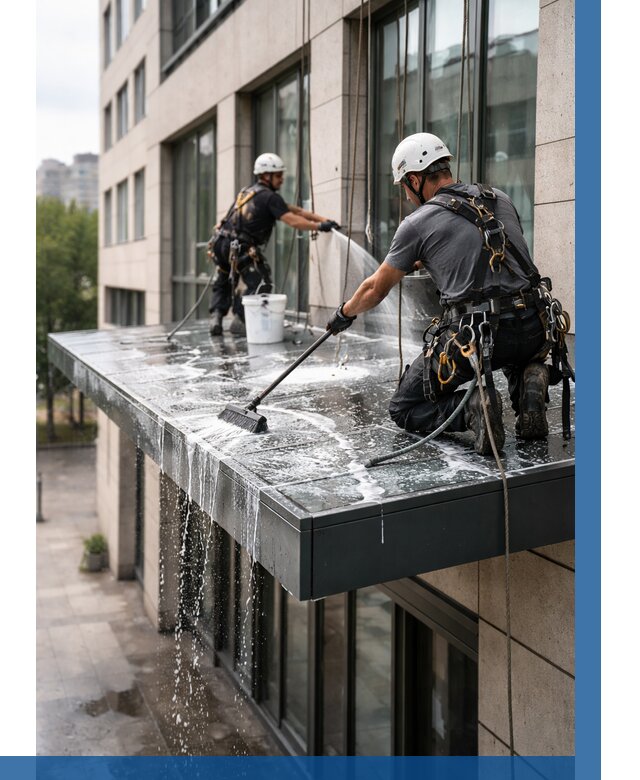 Мойка козырьков и навесов в Чите от 3623 р. | ВЫСОТНИК-Чта