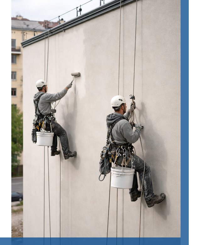 Покраска оштукатуренного фасада в Чите от 331 р. | ВЫСОТНИК-Чта