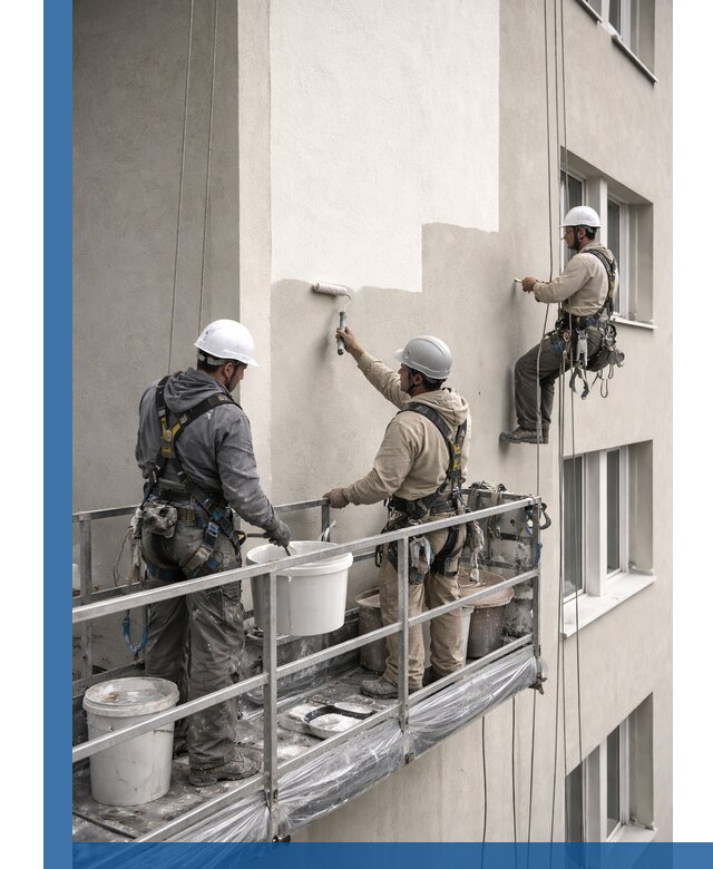 Покраска оштукатуренного фасада в Чите под ключ с гарантией