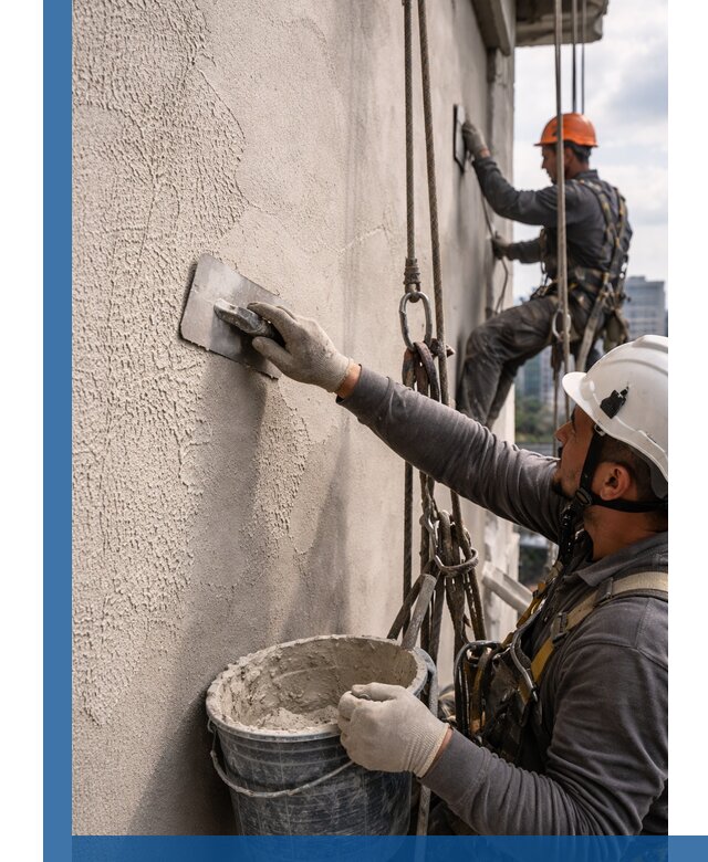 Декоративная штукатурка фасада с утеплением и защитой в Чите