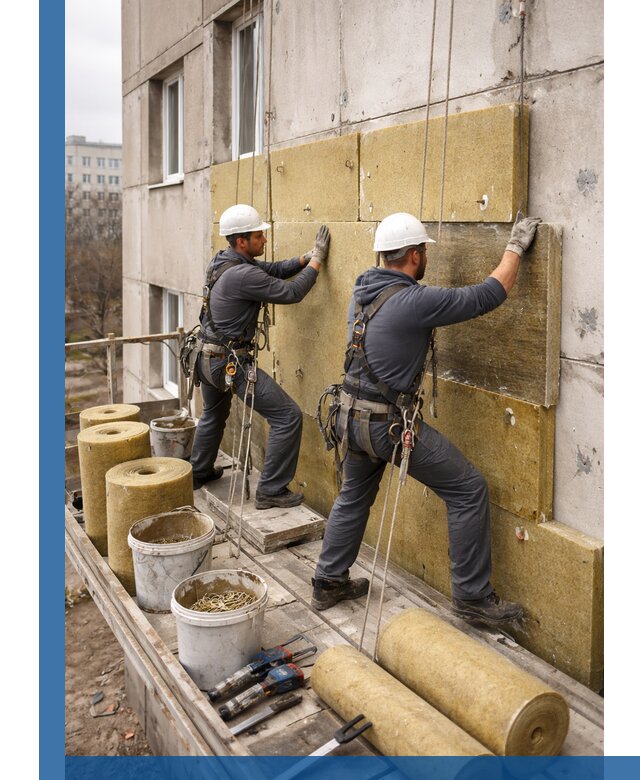 Утепление фасада минватой в Чите под ключ с гарантией