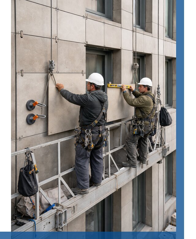 Монтаж керамогранита на фасад в Чите от 2588 р. | ВЫСОТНИК-Чта