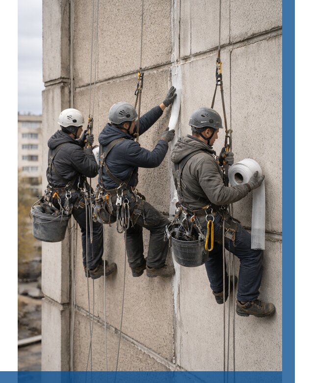 Ремонт межпанельных швов в Чите от 776 р. | ВЫСОТНИК-Чта