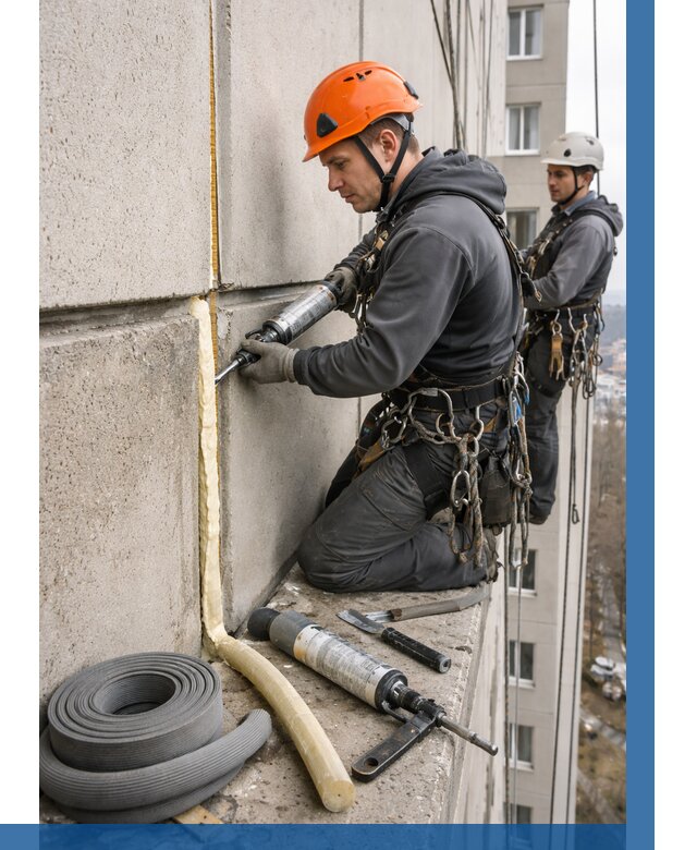 Теплый шов межпанельные швы в Чите от 725 р. | ВЫСОТНИК-Чта