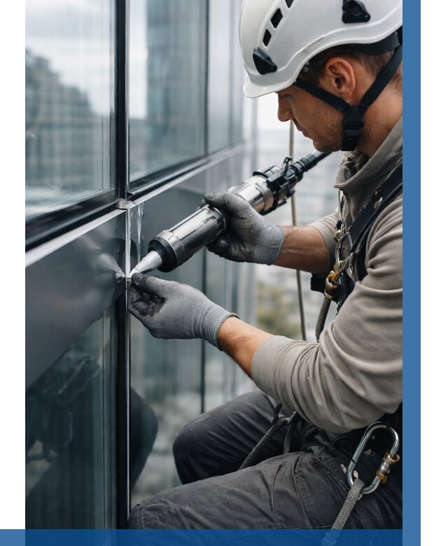 Герметизация стыков витража в Чите от 1242 р. | ВЫСОТНИК-Чта