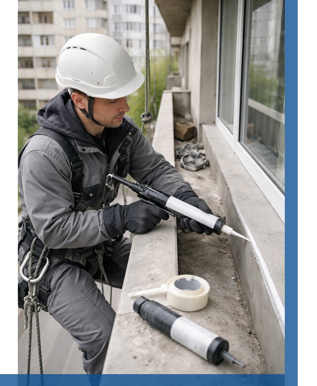 Герметизация швов лоджии в Чите от 4658 р. | ВЫСОТНИК-Чта