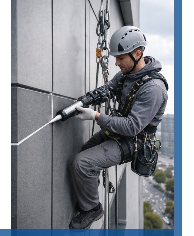 Герметизация стыков фасадных панелей в Чите от 6728 р.| ВЫСОТНИК-Чта