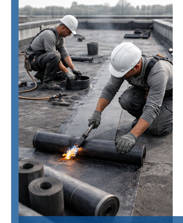 Ремонт рулонной кровли в Чите герметизация и восстановление