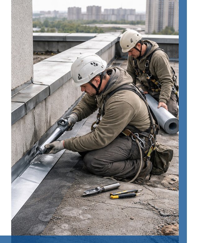 Ремонт кровельных примыканий в Чите от 1242 р. | ВЫСОТНИК-Чта