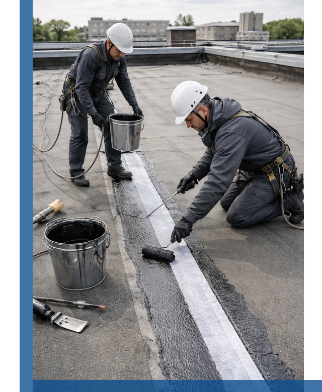 Гидроизоляция кровли мастикой в Чите надежная защита