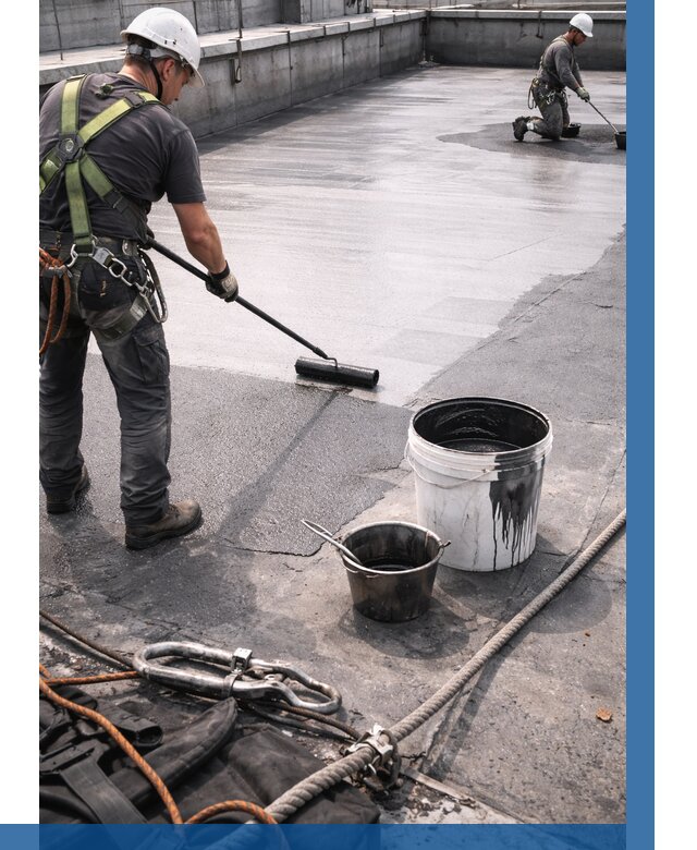 Гидроизоляция кровли жидкой резиной в Чите от 518 р. | ВЫСОТНИК-Чта