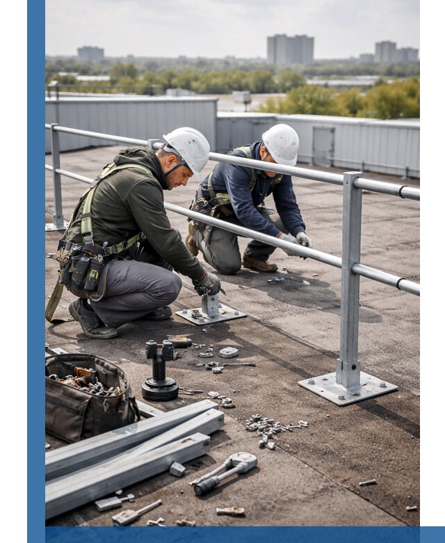 Монтаж кровельного ограждения в Чите под ключ с гарантией