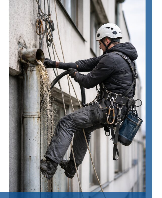 Прочистка водосточных труб в Чите от 3623 р. | ВЫСОТНИК-Чта