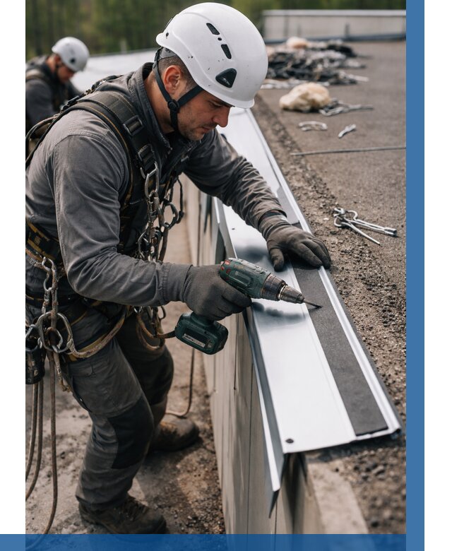 Монтаж капельника на кровле в Чите от 311 р. | ВЫСОТНИК-Чта