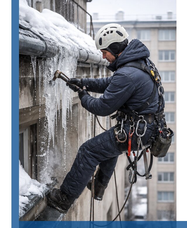 Удаление наледи и чистка водостоков в Чите оперативно и безопасно