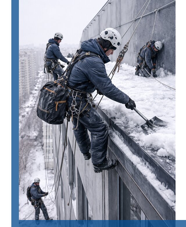 Абонентское обслуживание кровли зимой в Чите регулярный уход