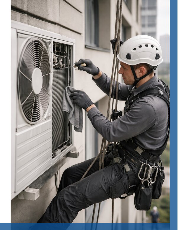 Обслуживание внешнего блока кондиционера в Чите от 2795 р.ВЫСОТНИК-Чта