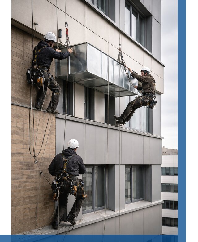 Монтаж воздуховодов на фасаде в Чите от 1553 р. | ВЫСОТНИК-Чта