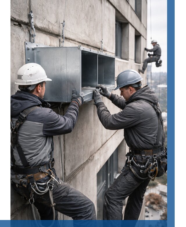 Монтаж вентиляционных коробов в Чите от 3105 р. | ВЫСОТНИК-Чта