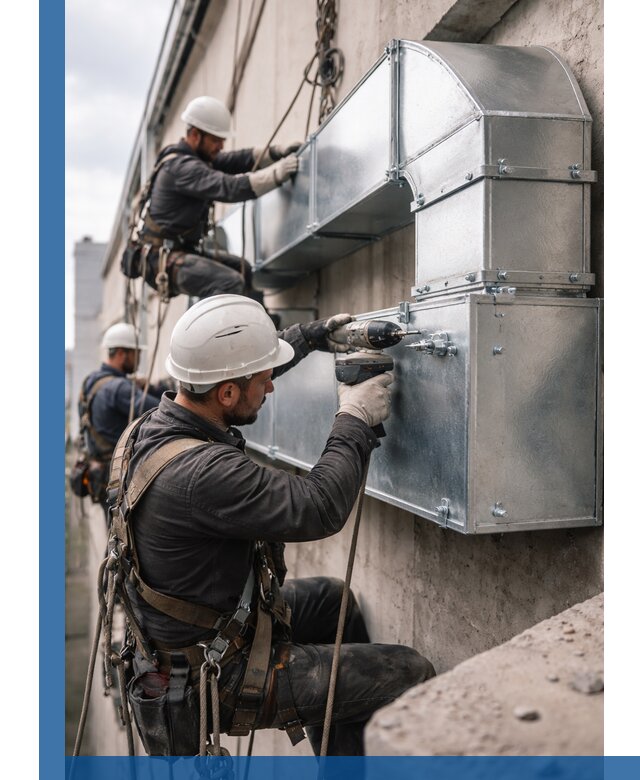 Профессиональный монтаж вентиляционных коробов в Чите под ключ