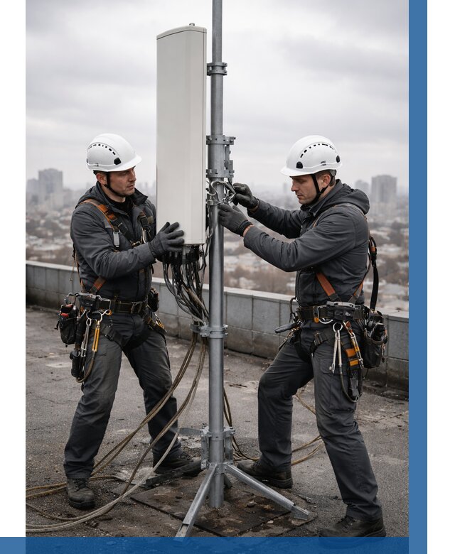 Монтаж антенн связи на крыше в Чите от 8798 р. | ВЫСОТНИК-Чта