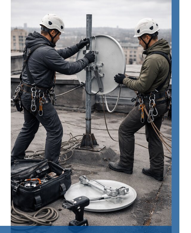 Демонтаж антенн на крыше в Чите от 4658 р. | ВЫСОТНИК-Чта