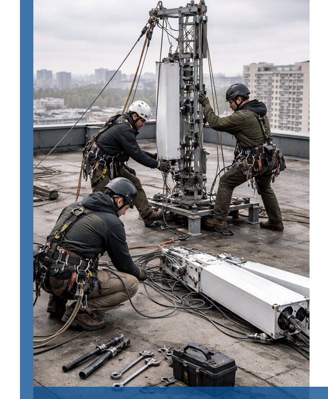 Демонтаж антенн на крыше зданий в Чите с гарантией