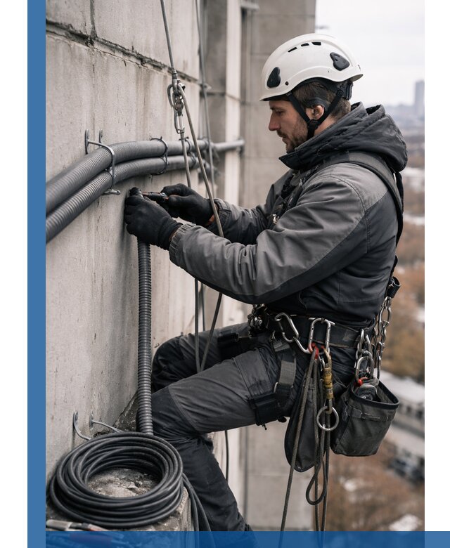 Профессиональный монтаж гофры для кабеля в Чите с гарантией