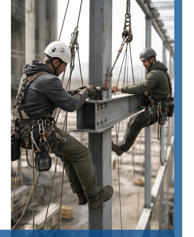 Монтаж металлоконструкций на высоте в Чите от 3623 р. | ВЫСОТНИК-Чта