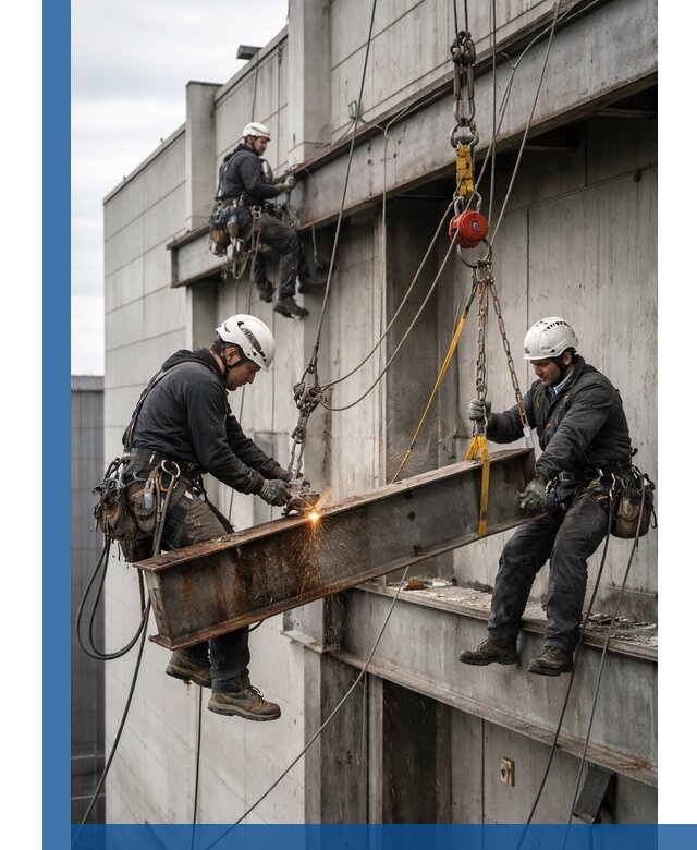 Демонтаж металлоконструкций на высоте в Чите под ключ