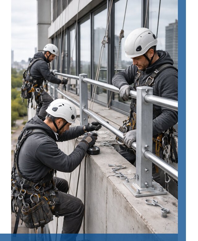 Монтаж ограждений на высоте в Чите, от 1242 р. | ВЫСОТНИК-Чта