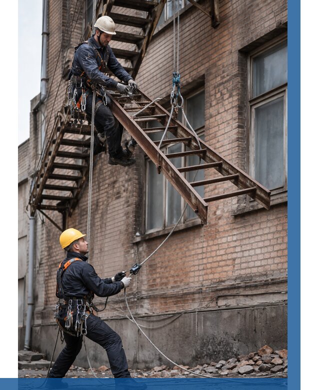 Демонтаж пожарной лестницы в Чите от 12420 р. | ВЫСОТНИК-Чта