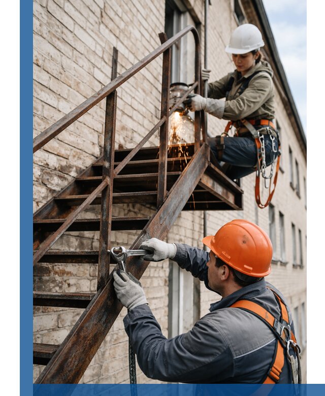 Ремонт и восстановление пожарных лестниц с выездом в Чите
