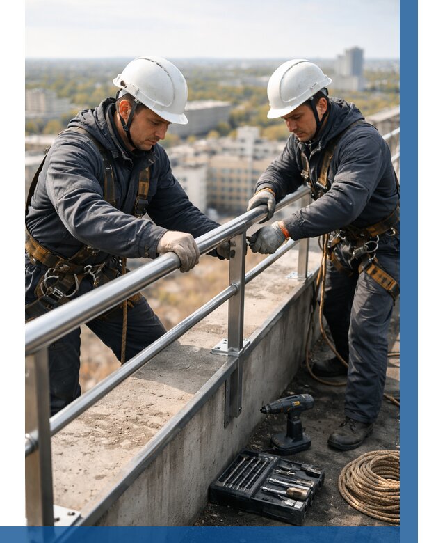 Монтаж перил на высоте в Чите от 2588 р. | ВЫСОТНИК-Чта