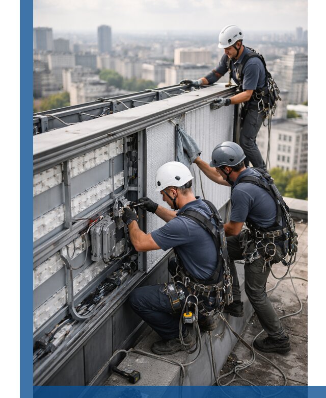 Профессиональное обслуживание крышной рекламы в Чите под ключ