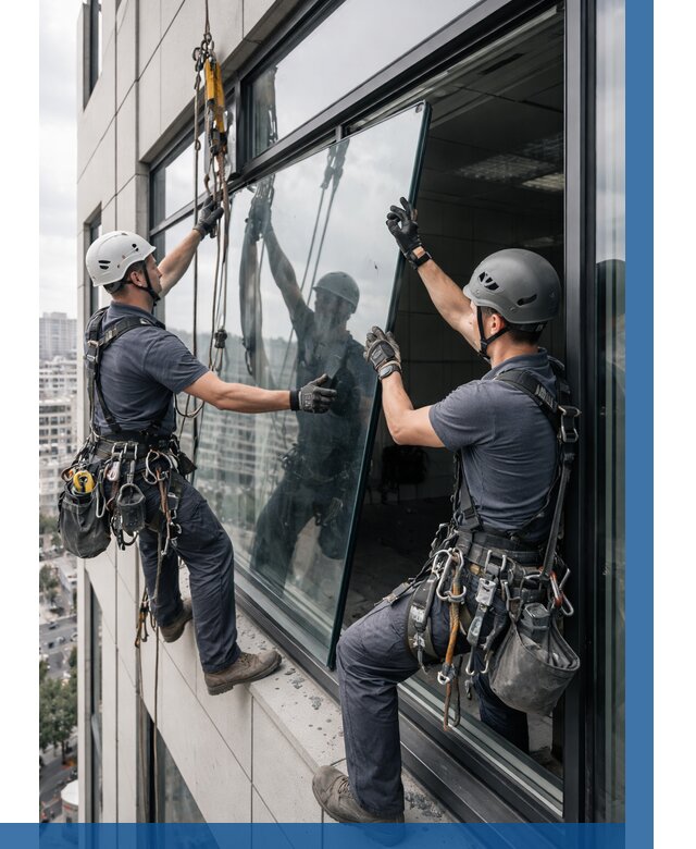 Замена стеклопакетов на высоте в Чите от 5693 р. | ВЫСОТНИК-Чта