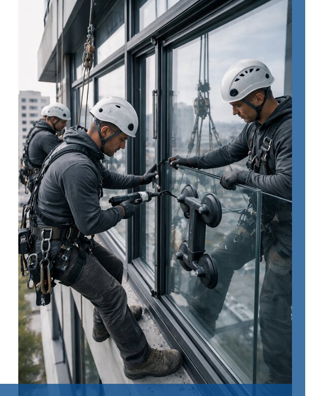 Витражное остекление зданий в Чите от 3623 р. | ВЫСОТНИК-Чта