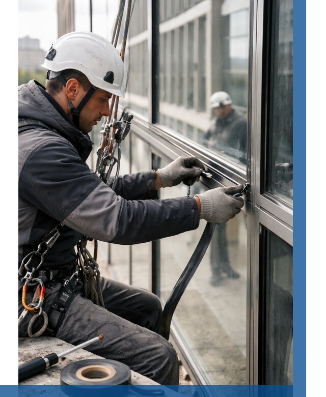 Ремонт витражных конструкций в Чите от 3623 р. | ВЫСОТНИК-Чта