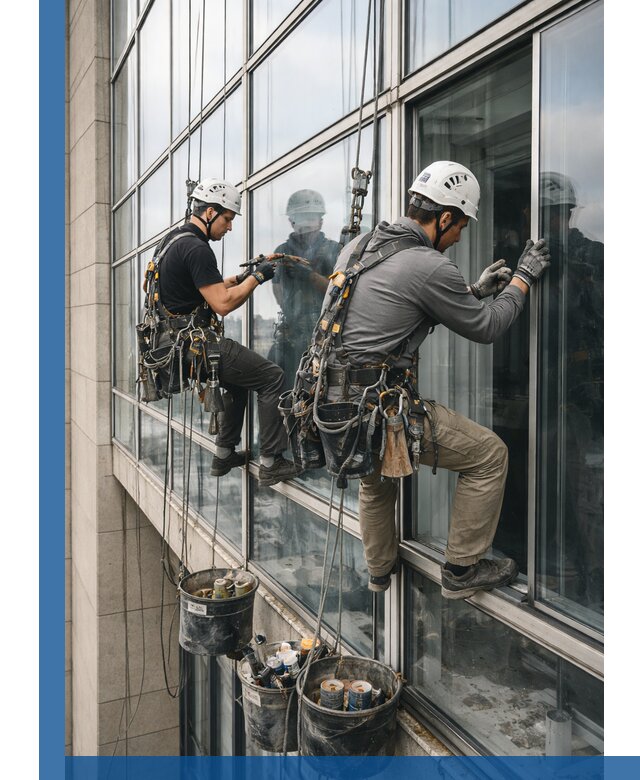 Ремонт витражных конструкций и фасадного остекления в Чите