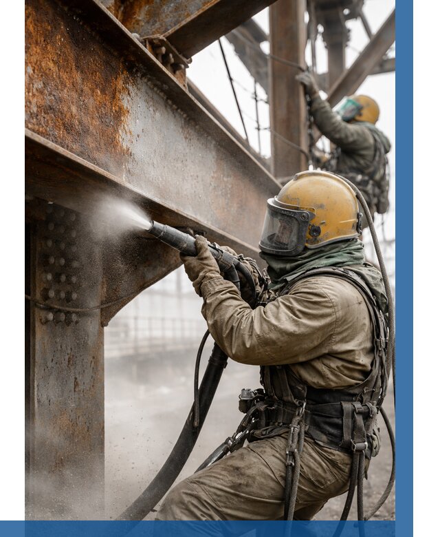 Пескоструйная очистка металлоконструкций в Чите по 621 р. ВЫСОТНИК-Чта