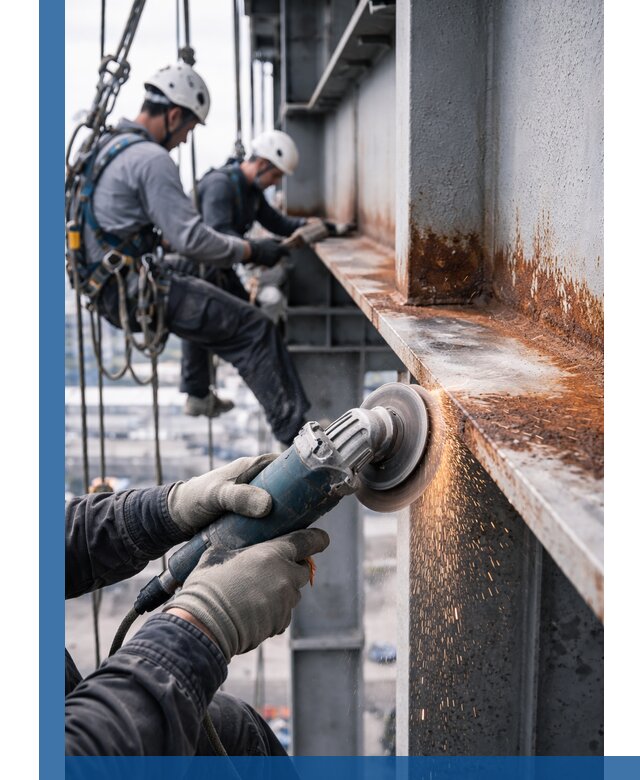 Зачистка металла от ржавчины и подготовка поверхностей в Чите