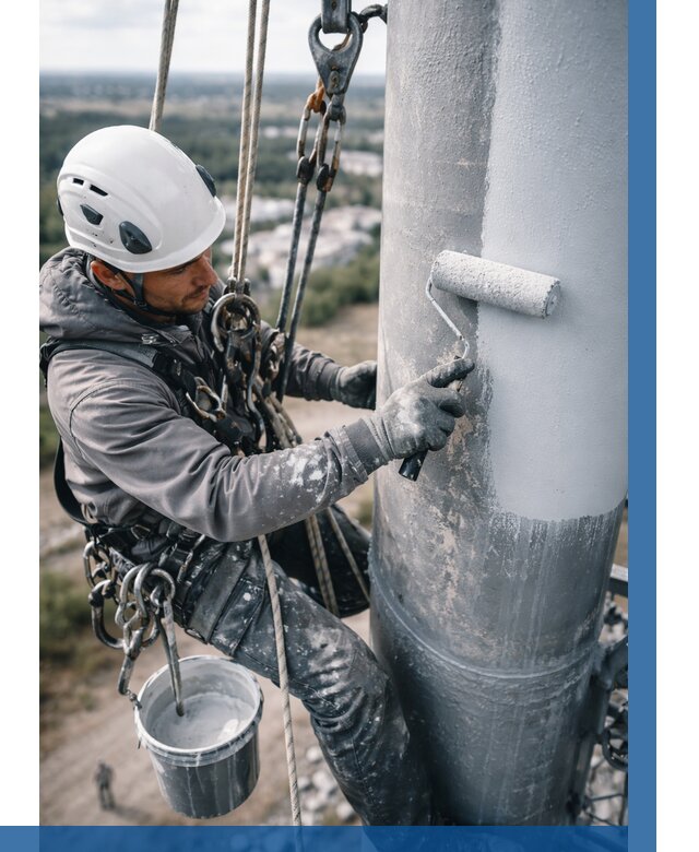 Покраска мачт связи под ключ в Чите от 880 р. | ВЫСОТНИК-Чта