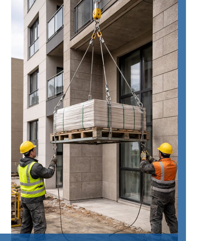 Подъем керамогранита на этаж в Чите от 3623 р. | ВЫСОТНИК-Чта